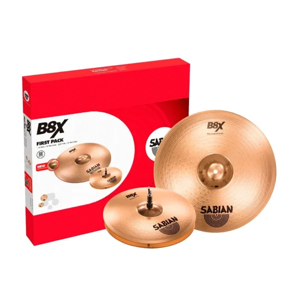 45011X Set de Platillos Sabian B8X First Pack - Hi-Hats 14 y Thin Crash 16_1