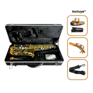 RISETONE - JBSSC-310GL - Saxofón Soprano Curvo Eb | Acabado Gold Lacquer - Imagen 3
