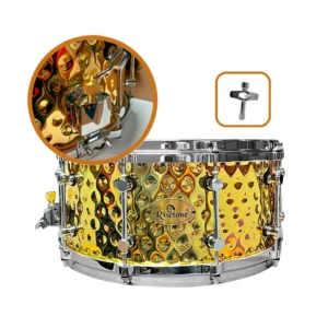 RISETONE ROCK RC003 – TAROLA 14"x6.5" MARTILLADO BRASS P/REMO