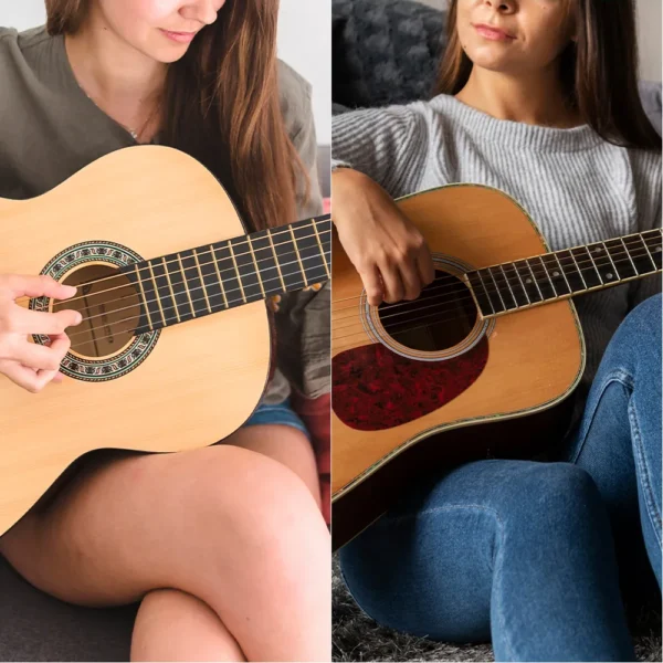 guitarra - El tamaño del cuerpo_ Dreadnought vs. Concert