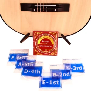 Pack de Guitarra Acústica Vizcaya con Funda, Afinador, Cuerdas y Atril - Imagen 7