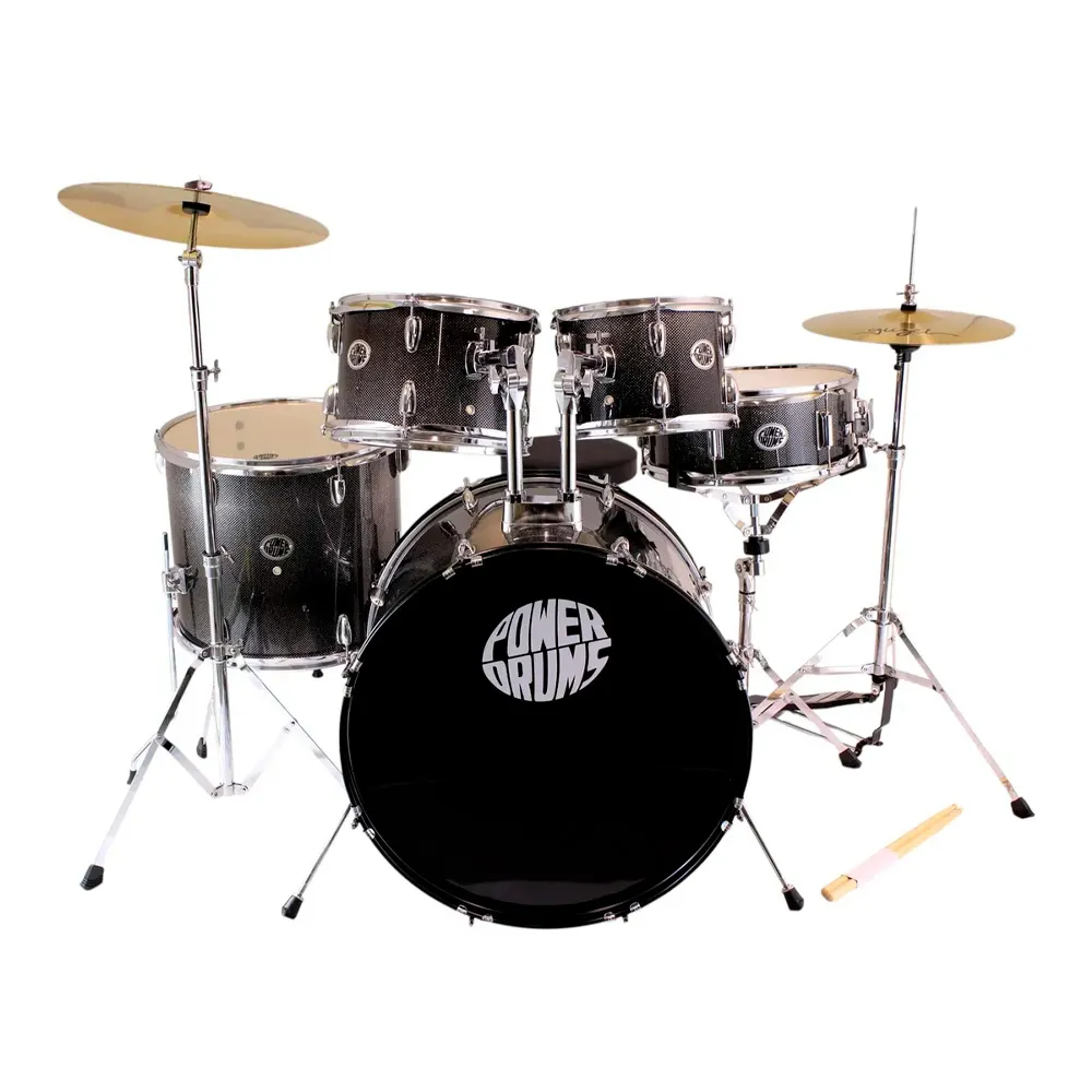 Set de Batería Acústica completa PowerDrums - CPJ-5 FKS - Silver