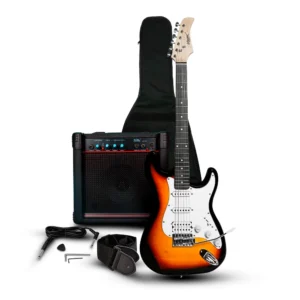 VOZZEX VZ-ST309-SB Pack Guitarra Eléctrica+ Amplificador AK15G